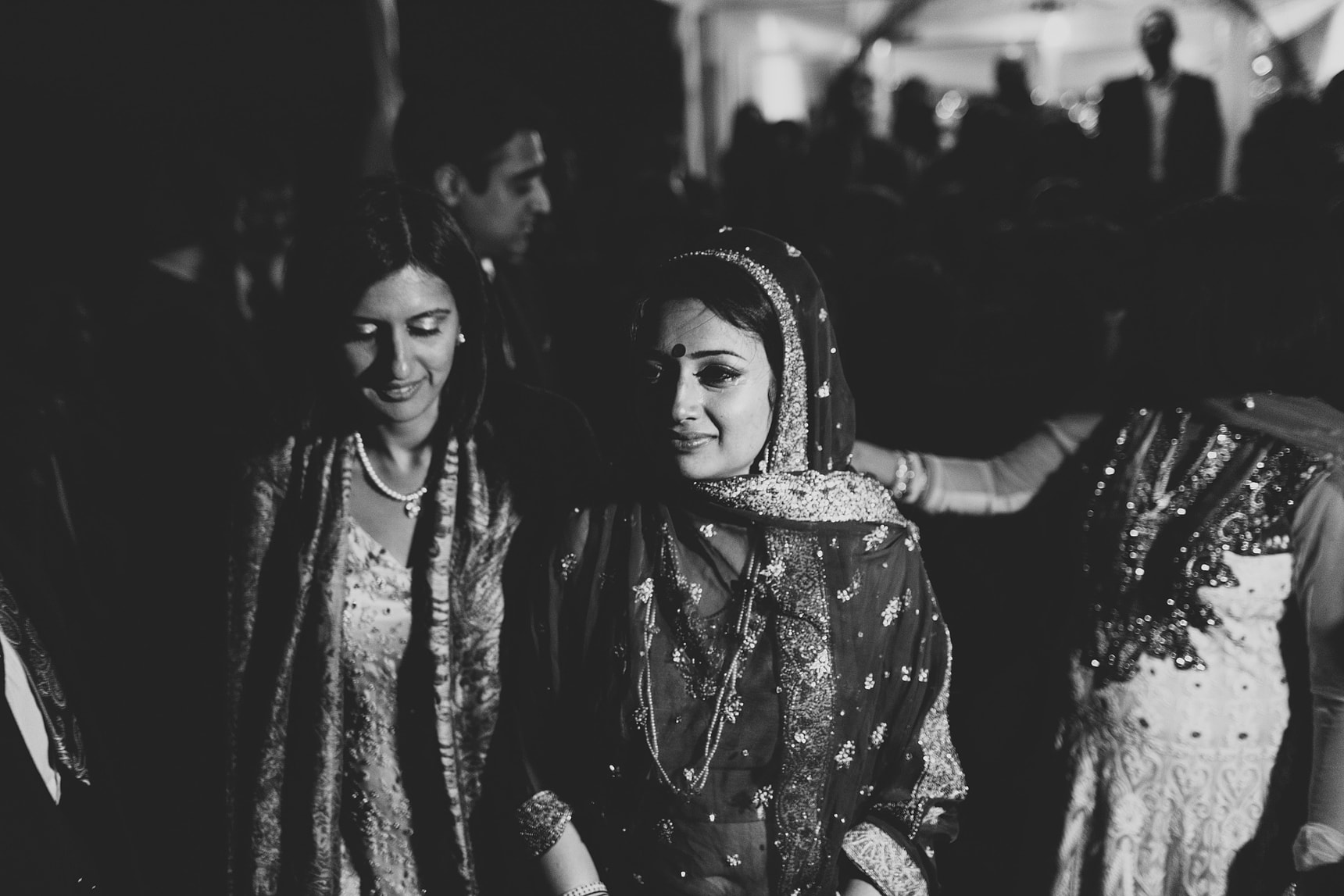 bride leaving her hindu wedding